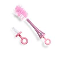 Factory wholesale 360 degree spinning nylon brush cleaning cup brush sleeve baby bottle brush