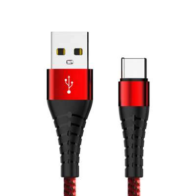 USB Type C Cable for Samsung S10 S9 Quick Charge 3.0 Cable USB C Fast Charging for Huawei P30 Xiaomi USB-C Charger Wire